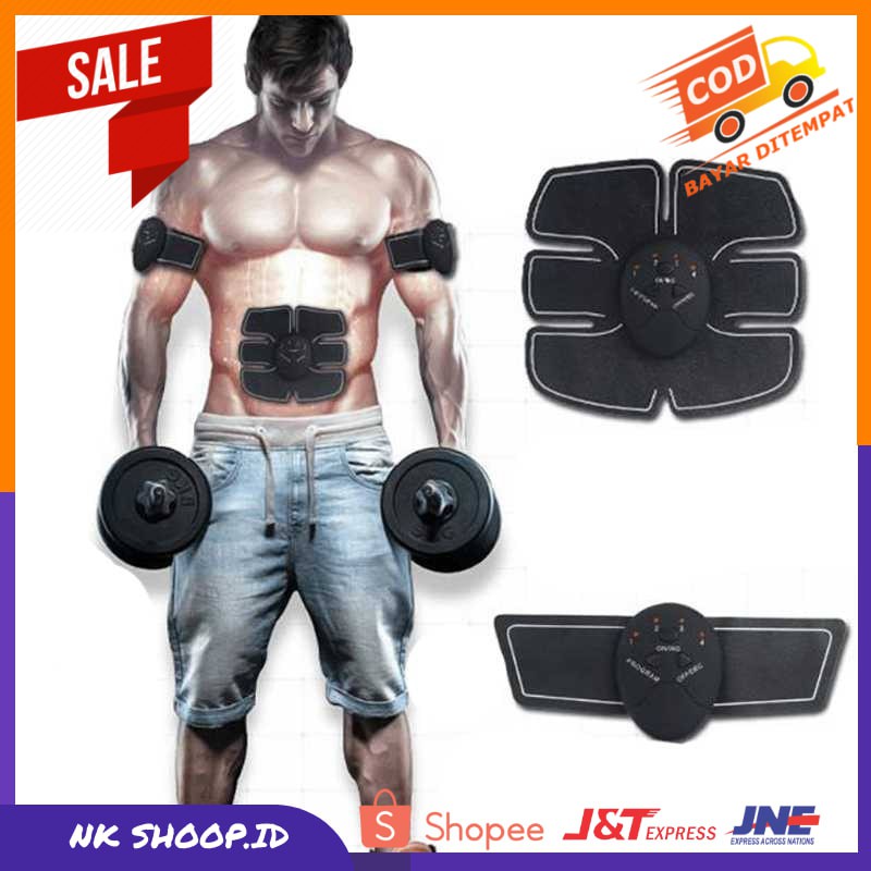 Alat Stimulator Terapi EMS Otot Six Pack ABS Abdominal Muscle Exercise