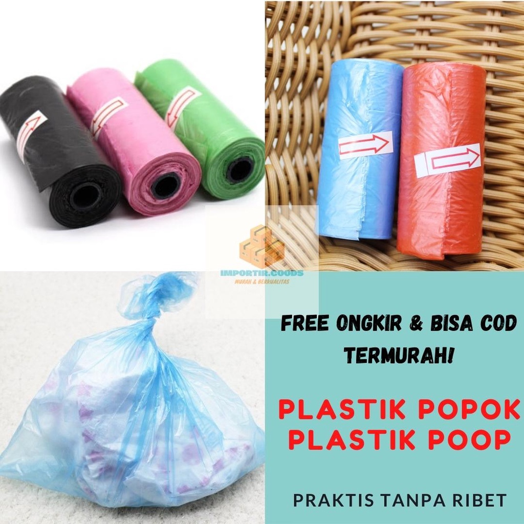 PLASTIK POPOK / PLASTIK POOP / PLASTIK PUP / POOP BAG / KANTONG SAMPAH PLASTIK