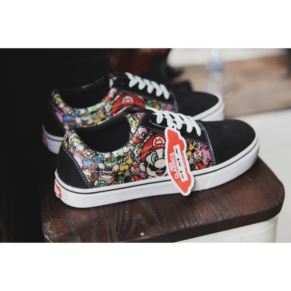 SEPATU PRIA SNEAKERS VANS OLDSKOOL MOTIF MARIOBROS