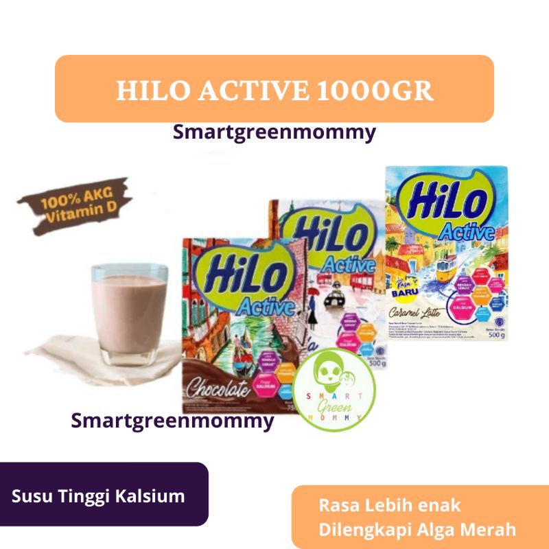 Hilo Active 1000gr Susu Tinggi Kalsium / Hilo active 500 gr / Hilo platinum 150gr