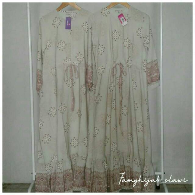 Gamis RAUNA motif bunga