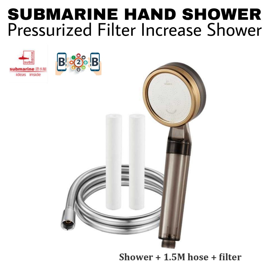 SUBMARINE HAND SHOWER - Pressurized Filter Increase Shower