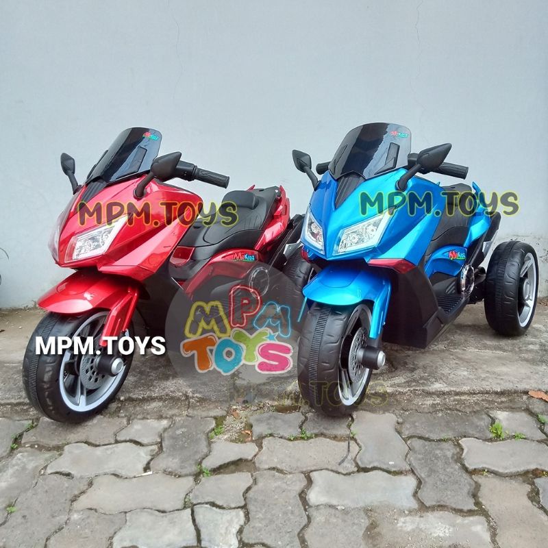 Motor Aki Anak NEW EDITION NMAX XMAX PAINT GAS TANGAN & REM MPM.Toys Mainan Motor NMAX Anak