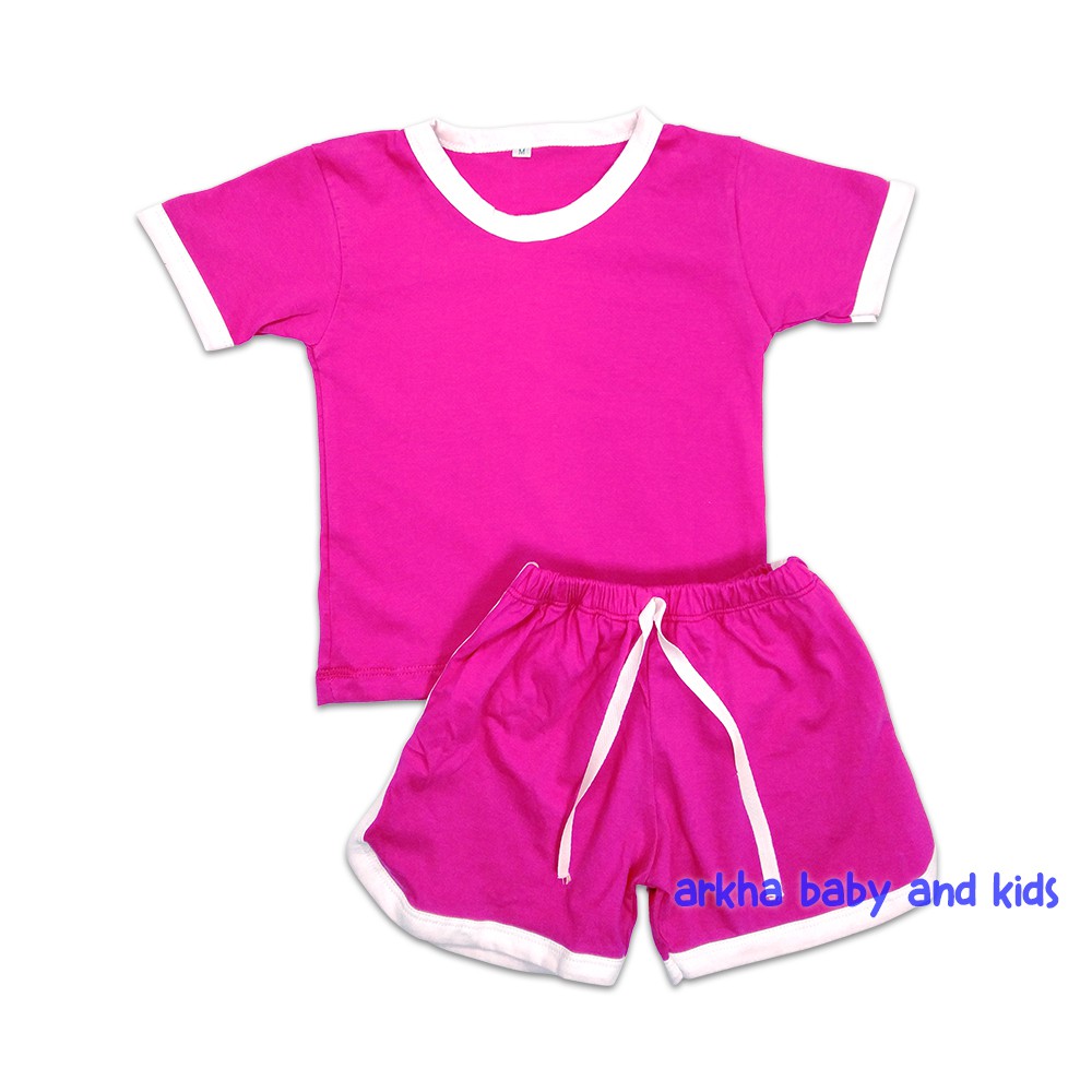 Set retro/setelan anak perempuan /setelan anak laki/kaos anak/baju anak