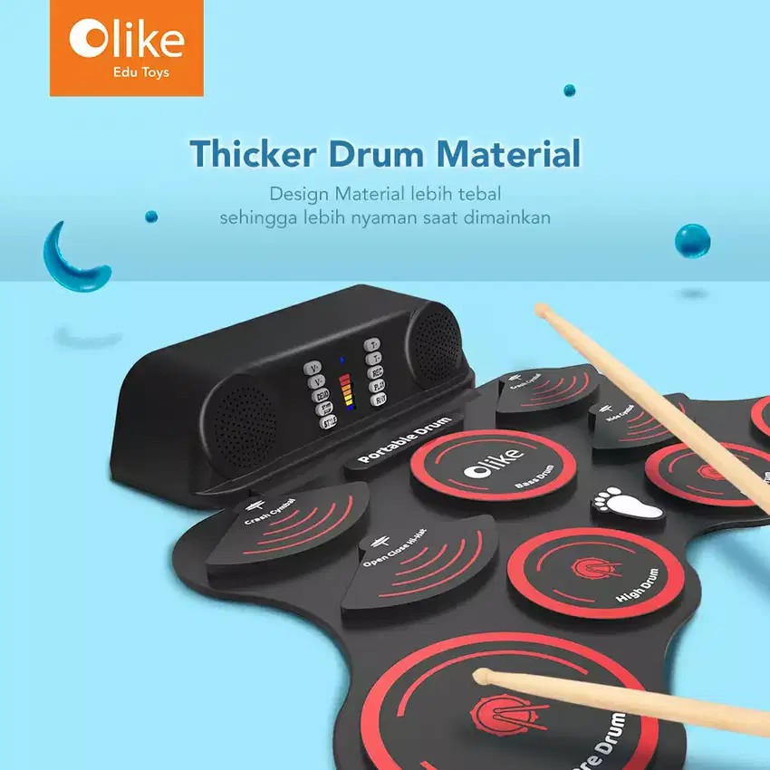 Olike Drum Elektrik / Portable Drum - Garansi Resmi