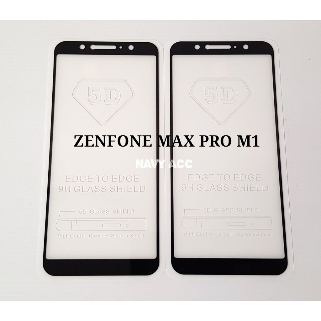 Tempered Glass Full Cover 5D Zenfone Max Pro M1