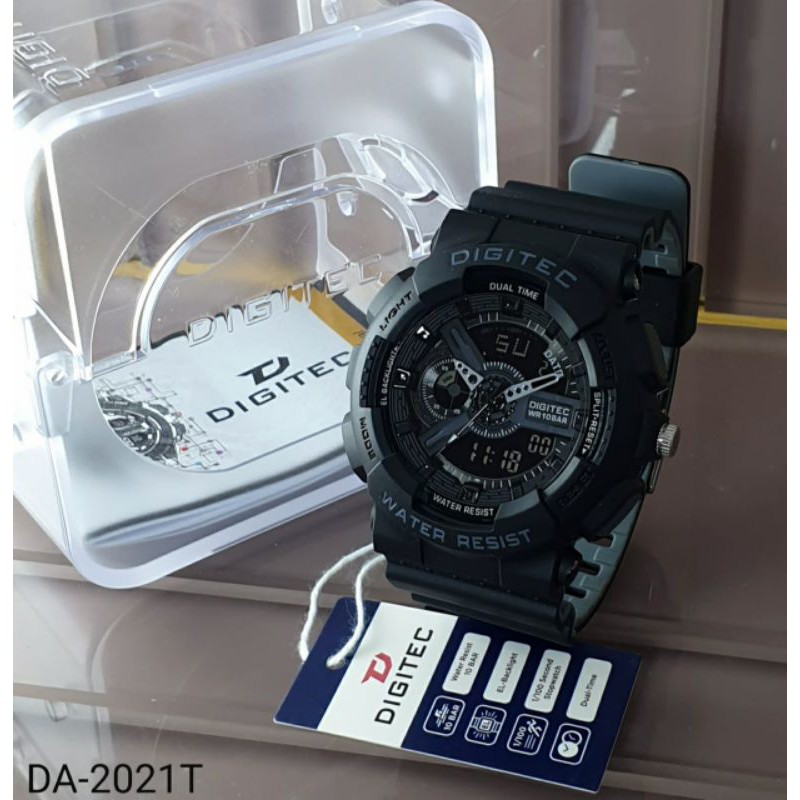 Jam Tangan Pria Digitec DG-2021T-Original Strap Rubber 2 Warna Garansi 1 Tahun