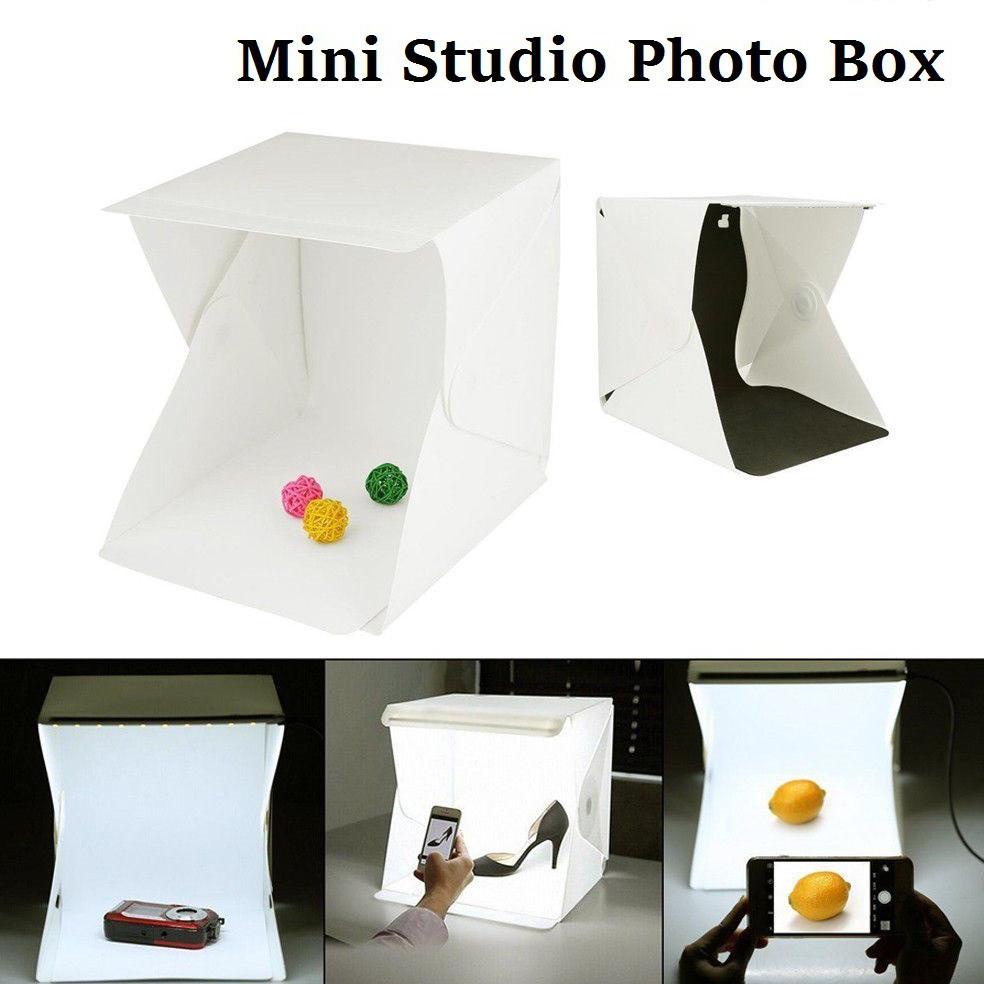 [ Aozora ] Mini Studio Photo Box Background Photo Studio Led Free Kabel Usb Cas