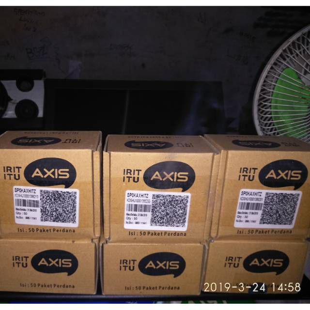 Kartu axis registrasi