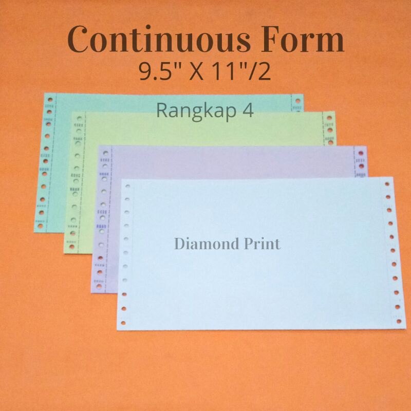 

Kertas Faktur Rangkap 4 9.5 X 11/2 4ply / Kertas Invoice Faktur Surat Jalan Ncr Rangkap 4