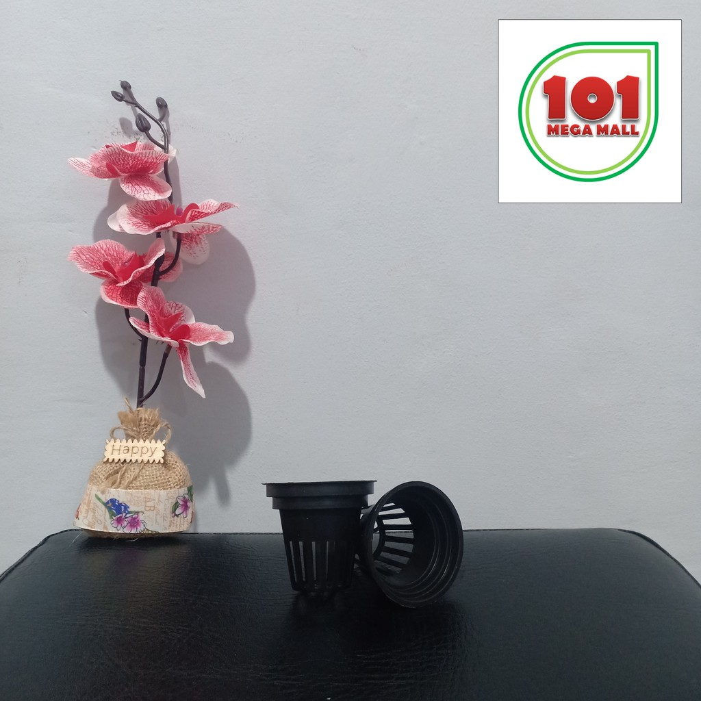 Netpot Hidroponik 6 cm Hitam