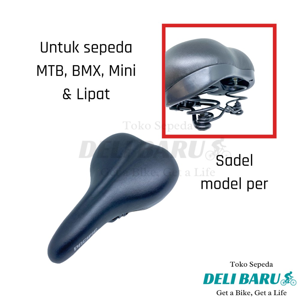 Pacific Sadel model PER jok saddle sepeda mini BMX MTB lipat ontel