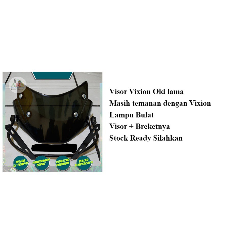 Visor Vixion Old Lama Plus Breket winshield vixion old - KANJENG RADEN VARIASI