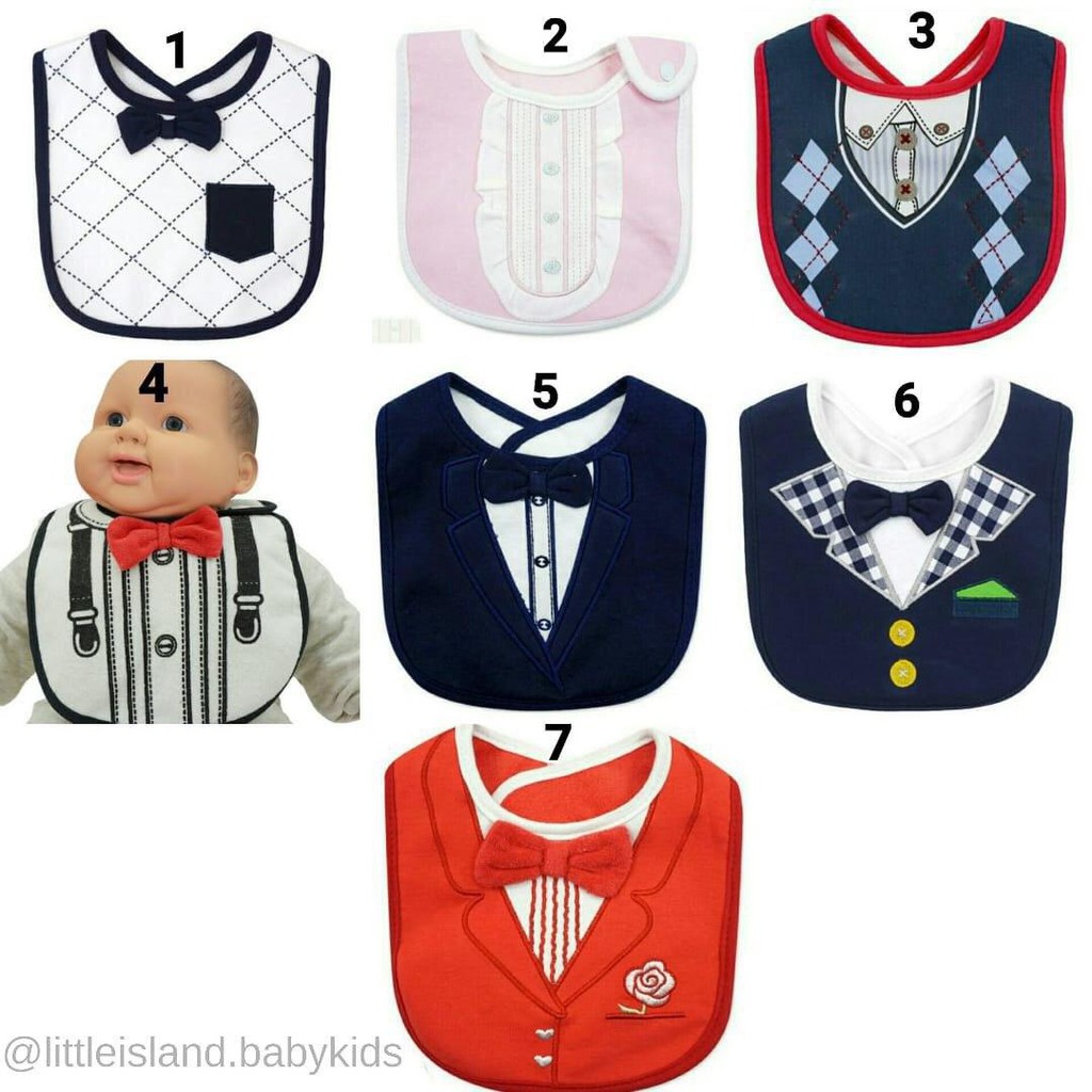 LIN073 Baby Bib/ Slabber/ Clemek Bayi Cotton Blends Premium