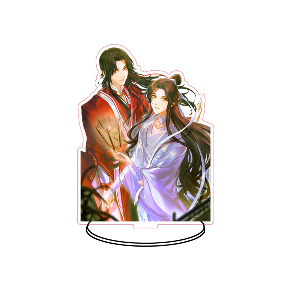 REBUY Fashion Tian Guan Ci Fu Cartoon Anime Figure Model Plate Figure Model Toys Xie Lian Collection Model Ornaments Stand Model Toys Hua Cheng Acrylic Acrylic Stand Figure