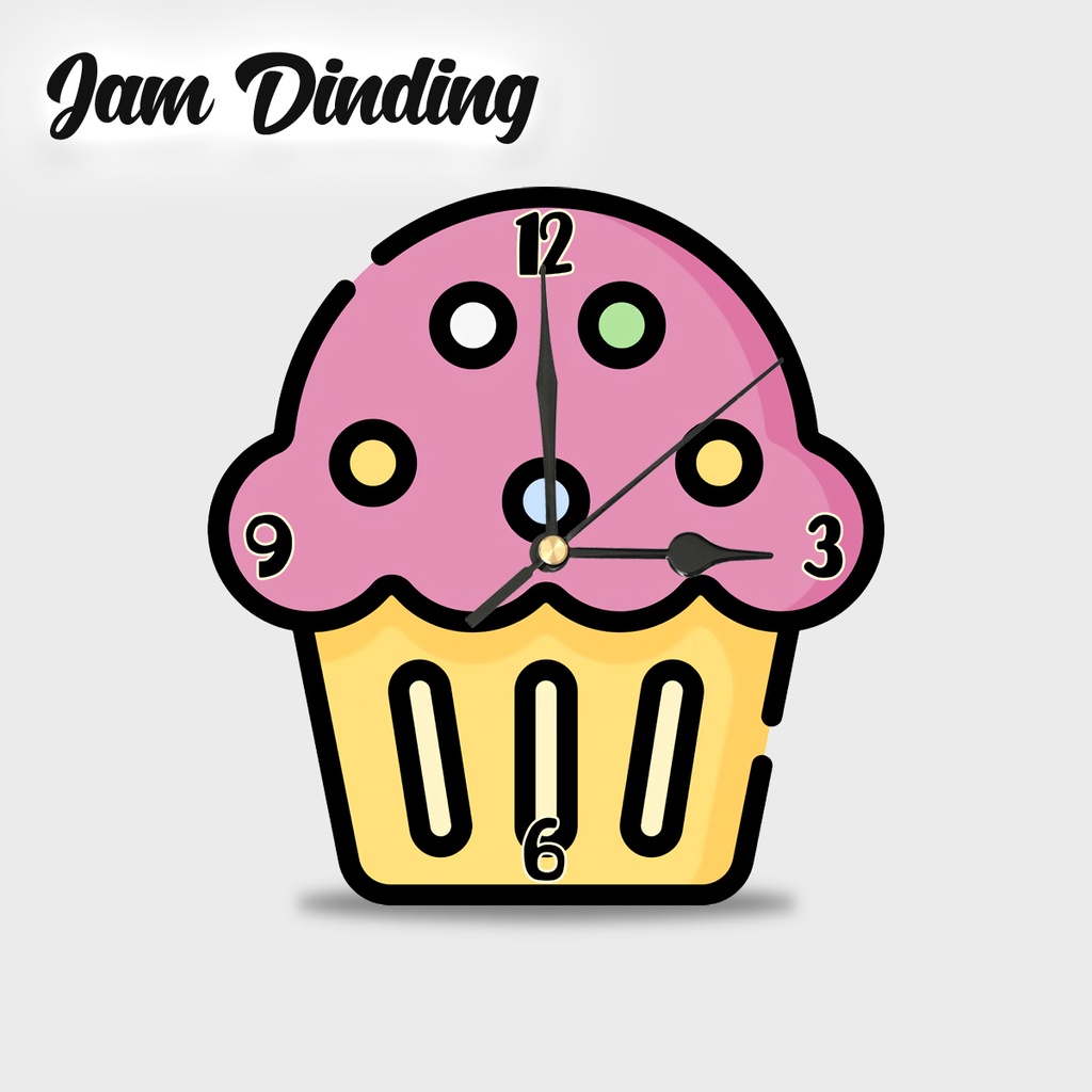 PROMO HIASAN JAM DINDING/Hiasan Jam Dinding Cantik/ Hiasan Jam Dinding Unik/ Jam Dinding Cantik-Cake