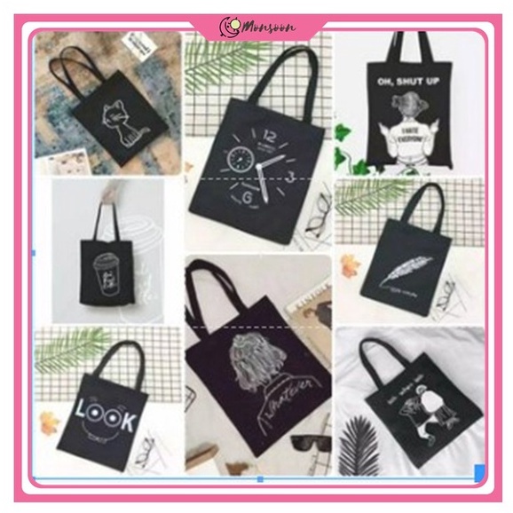 Monsoon - ToteBag RESLETING tote bag custom tas tote wanita kpop murah custom motif