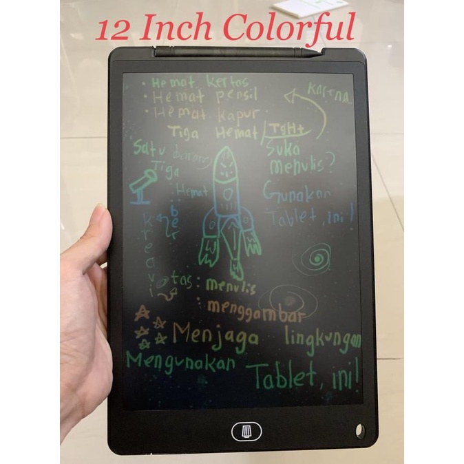 

LCD Writing Tablet Papan Tulis Digital 12 Inch Multi Color