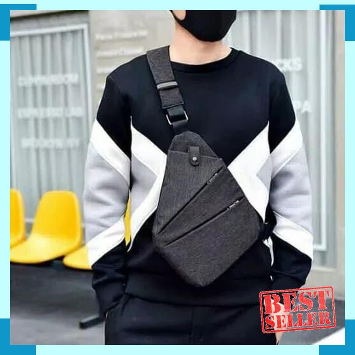 Best Seller TAS SELEMPANG WAISTBAG PRIA CROSSBODY BODYPACK SLINGBAG COWOK KEREN -