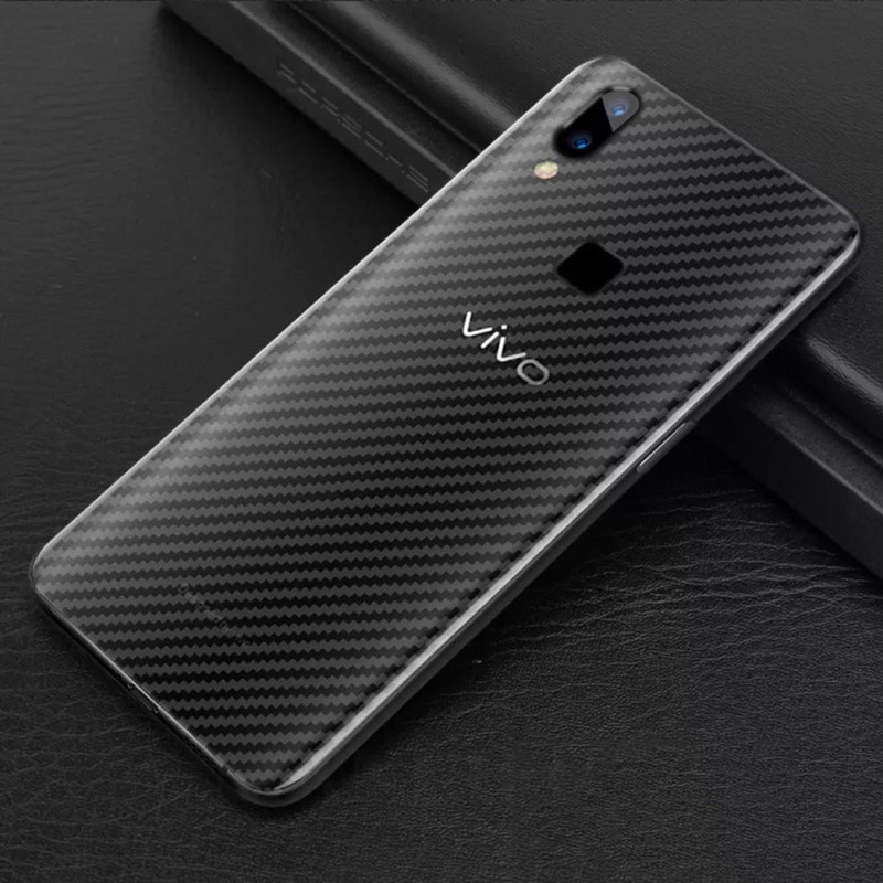 GARSKIN CARBON VIVO Y16 Y02 Y75 T1 T1PRO Y01 Y15S Y1S Y11 Y12 Y12i Y15 Y17 Y19 S1 S1PRO Z1 Z1PRO X50 X50PRO PRO 4G 5G STIKER BACK SKIN ANTI JAMUR