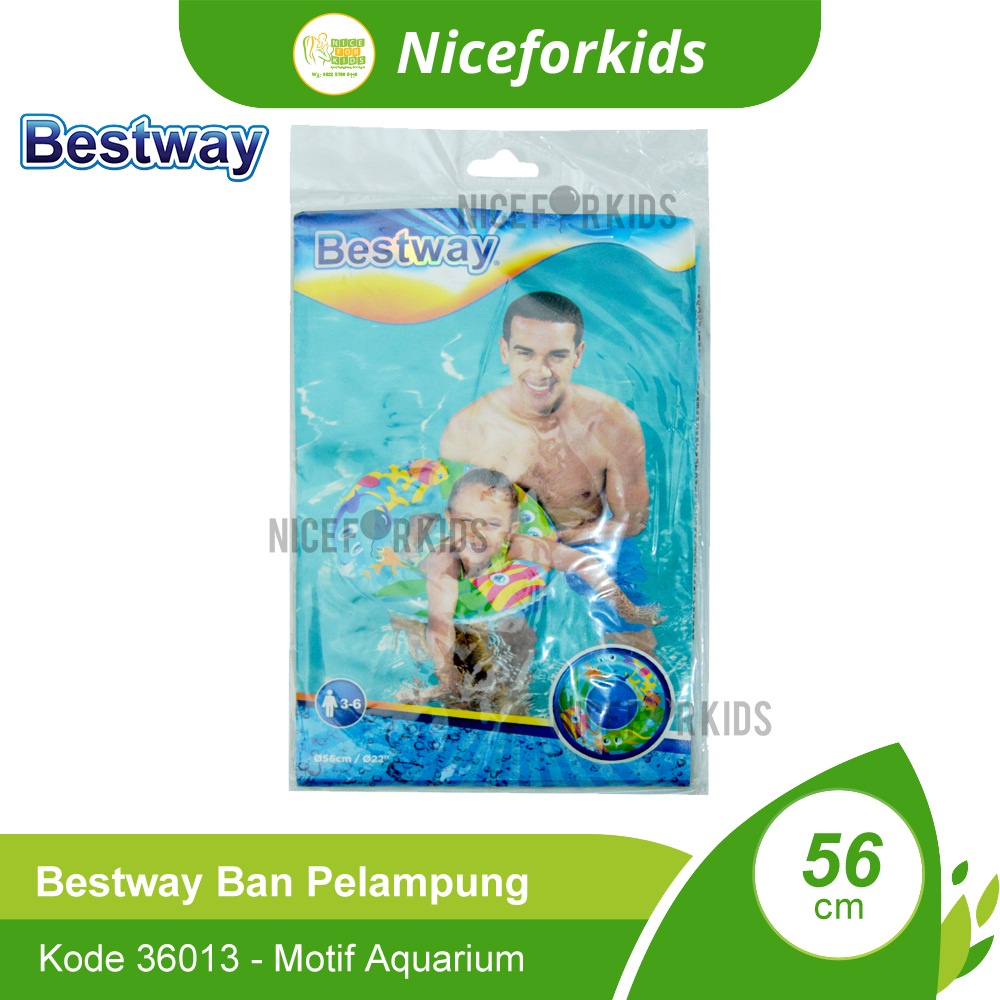 Bestway 36013 Ban Pelampung Renang Anak Ukuran 56cm Usia 3-6 th / Ban Renang Bulat