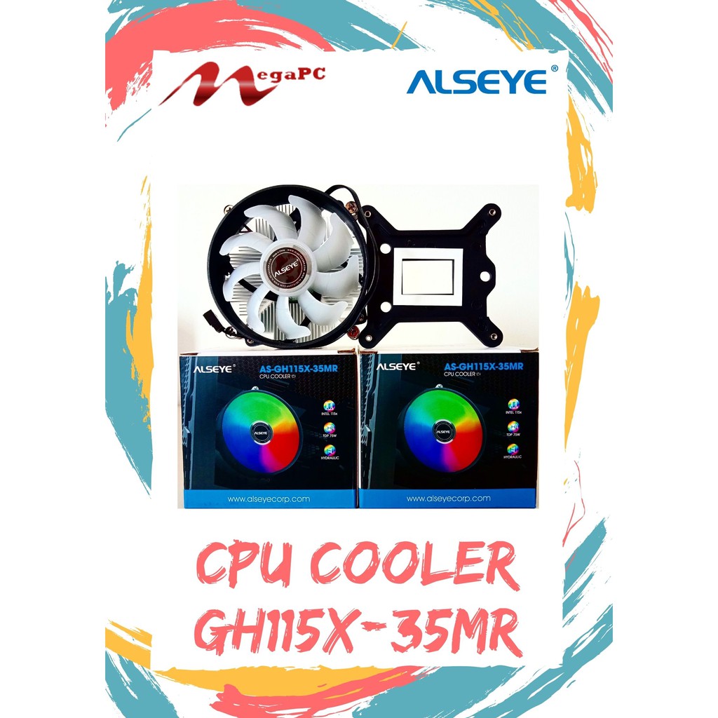 CPU FAN ALSEYE AS-GH115X-35MR - RGB CPU COOLER - FAN PROCESSOR