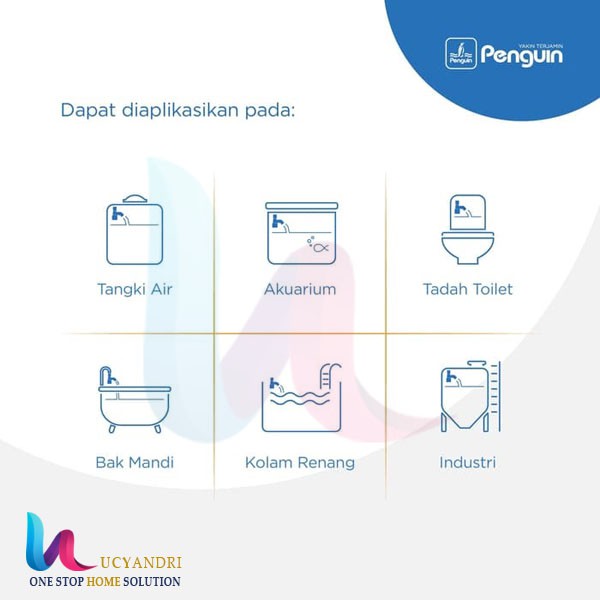 Pelampung Otomatis Otovalv Penguin (Horizontal) ukuran 1 Inch