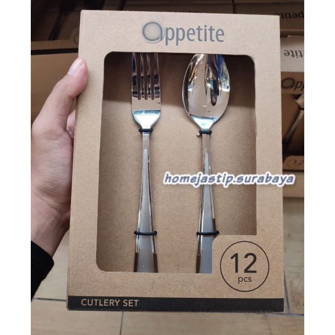 Alat makan sendok garpu set 12pcs by informa