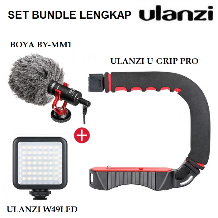 ULANZI U-Grip Pro Triple Shoe Mounts Grip - Set Bundle Edition Kit