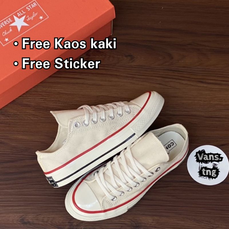 Sepatu Converse 70s OX Cream Premium / Converse 70s Low Cream / Converse 70s Cream OffWhite Premium Terlaris /Converse Import Murah