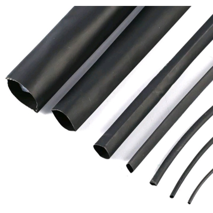 SELANG BAKAR / SELONGSONG BAKAR TUBE  / HEAT SHRINK TUBE 1/1.5/2/3/4/5/6/8/9/10 HARGA PER METER