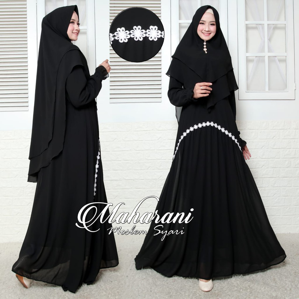 Gamis Syari Set Terbaru Original Maharani