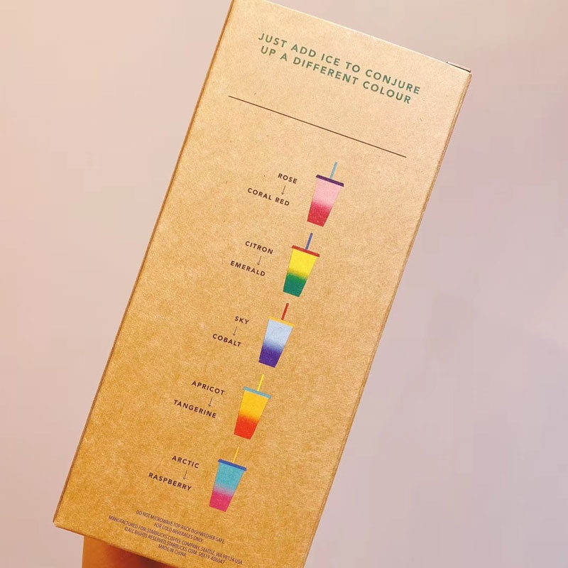 Tumbler Starbucks Color Changing Cups Biru Berubah Warna Colour Reusable Cup