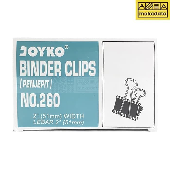 

Terbaru BINDER CLIP | KLIP KERTAS JOYKO 51 MM NO. 260 MURAH Orisinil