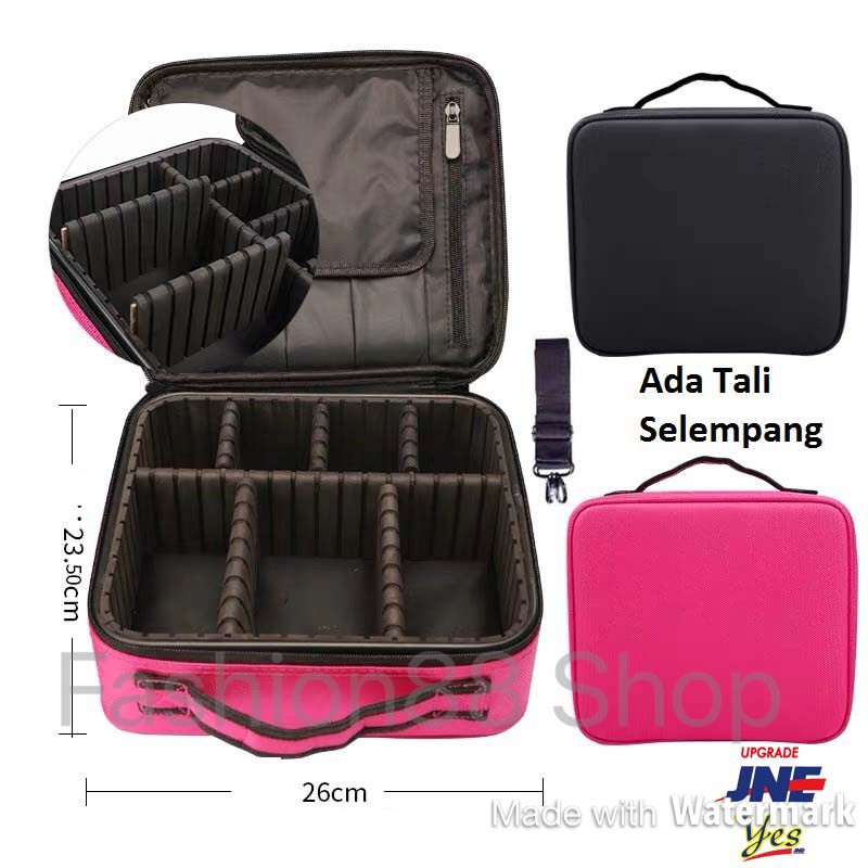 TAS MAKE UP / TAS KOSMETIK 26CM DENGAN TALI SELEMPANG / BEAUTY CASE