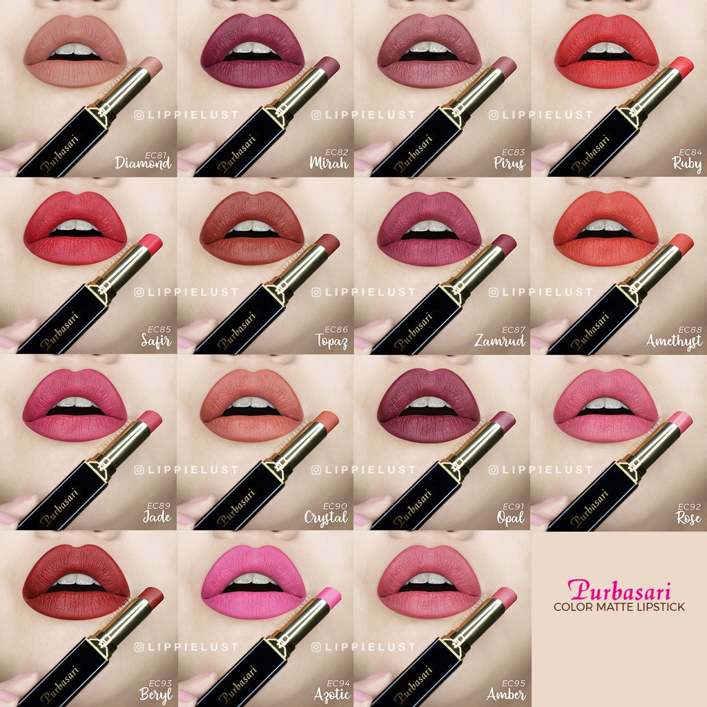 PURBASARI Matte Lipstick BPOM 100% original / lipstik matte purbasari Kosmetik