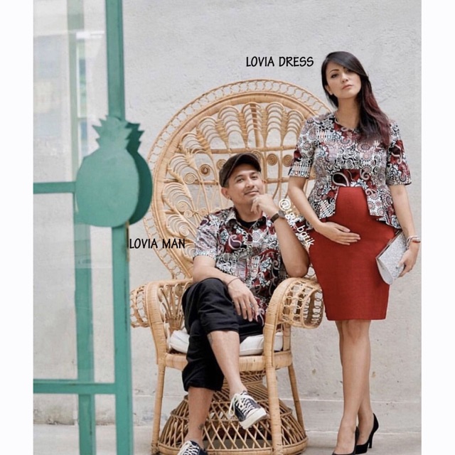 LOVIA MAN - KEMEJA BATIK MODERN PRIA / BAJU BATIK COWOK / 113 AB / KEMEJA LAKI BATIK PENDEK 115 AB