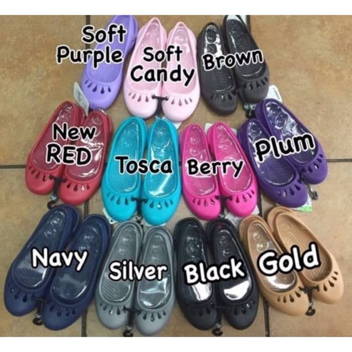 Terlaris SANDAL WANITA / SENDAL SEPATU CEWEK CROCS MALINDI - Merah Muda 36