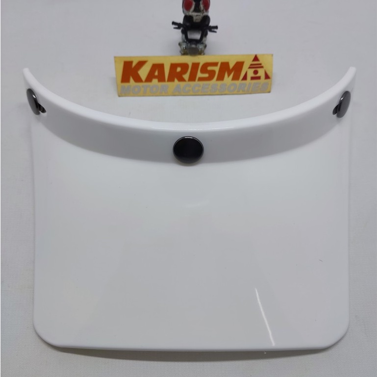 Pet Helm Trail Jadul White