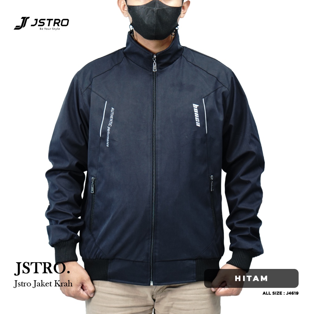 Jstro Jaket Motor Bonding Hitam 5