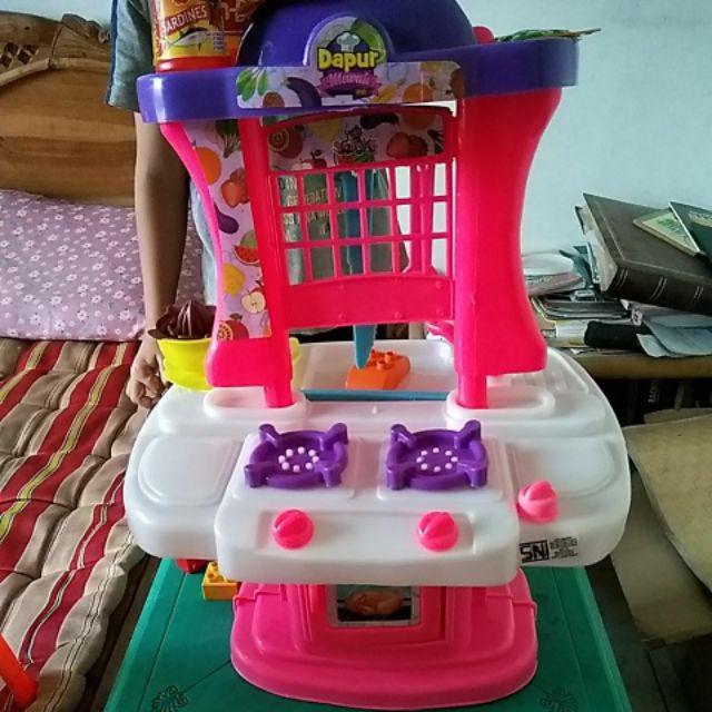 1set Mainan Dapur Cilik Dilengkapi Peralatan Mainan Dapur