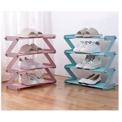 Rak Sepatu &amp; Buku Mininalis Amazing Shoe Rack 4 Susun