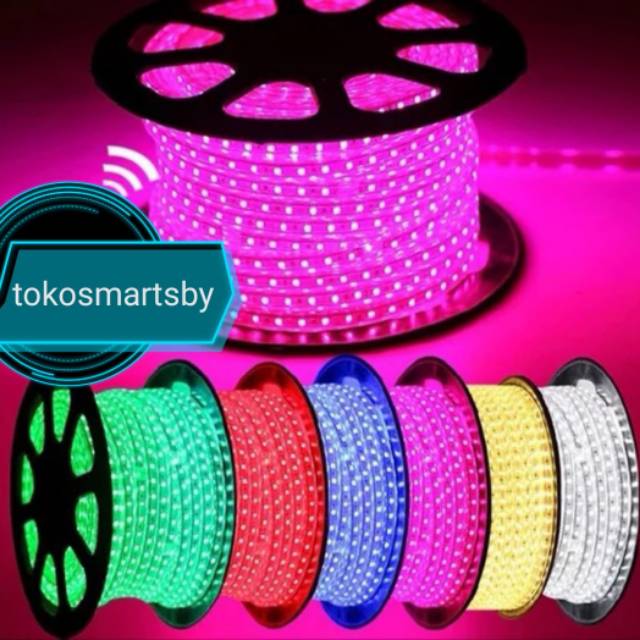LED Strip Selang 5050 220V  JUAL METERAN Super Terang SMD 5050 Waterproof