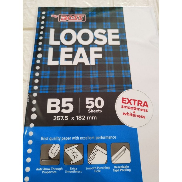 Jual Loose Leaf B5 50/isi Binder Joyko B5/kertas Binder Joyko/kertas ...