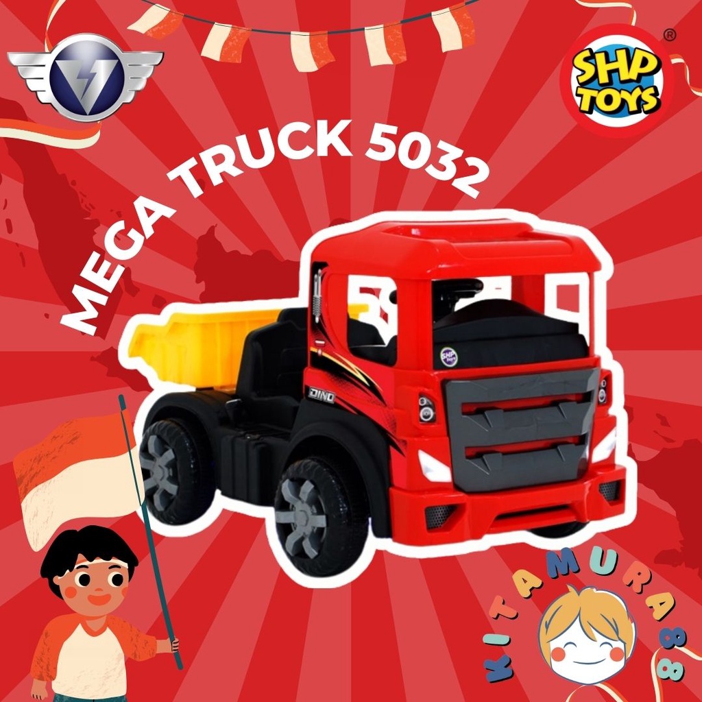 TERMURAH!! MAINAN ANAK/MAENAN MOBIL AKI/TRUCK TRUK PASIR/MEGA TRUCK/VOLTA 5032