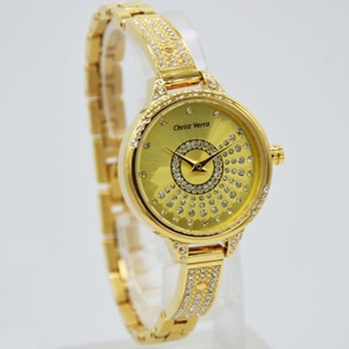 Jam Tangan Wanita Christ Verra 71029L-12 Gold