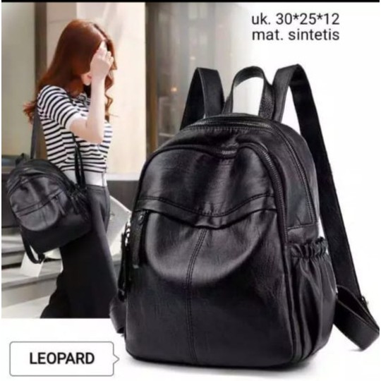 PTM-TAS RANSEL KULIT WANITA KOREAN STYLE TERBARU BACKPACK STYLISH AURORA / TAS RANSEL WANITA