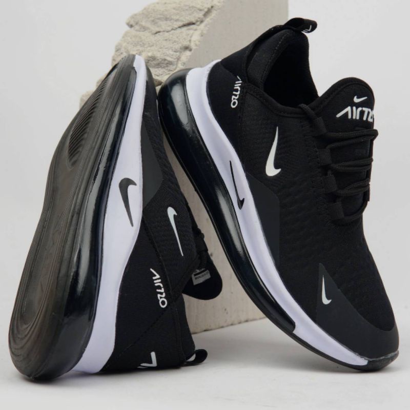 Nike Air Max 720 Black-White Sepatu Running Nike 720 Import