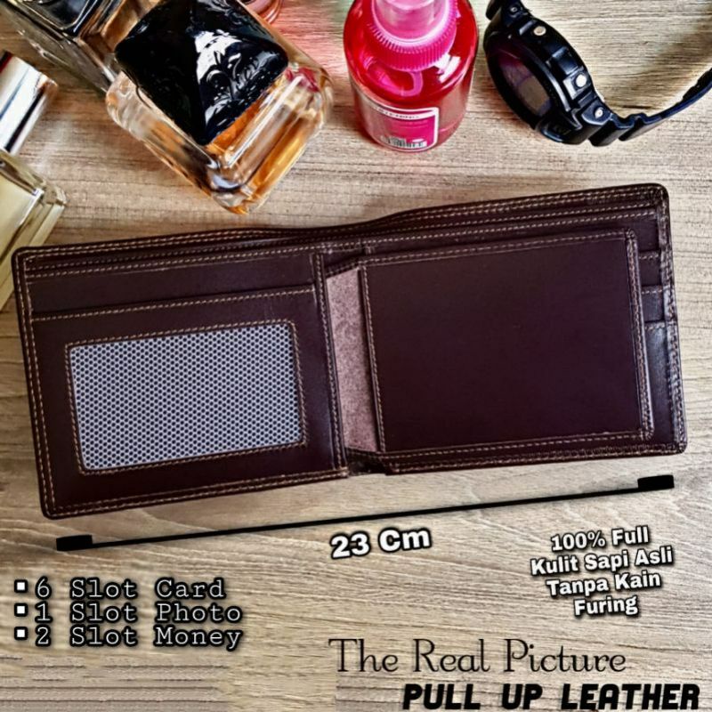 Dompet Kulit Pria Asli kulit sapi Kickers ( 100% Full Kulit Sapi Asli ) TANPA KAIN FURING