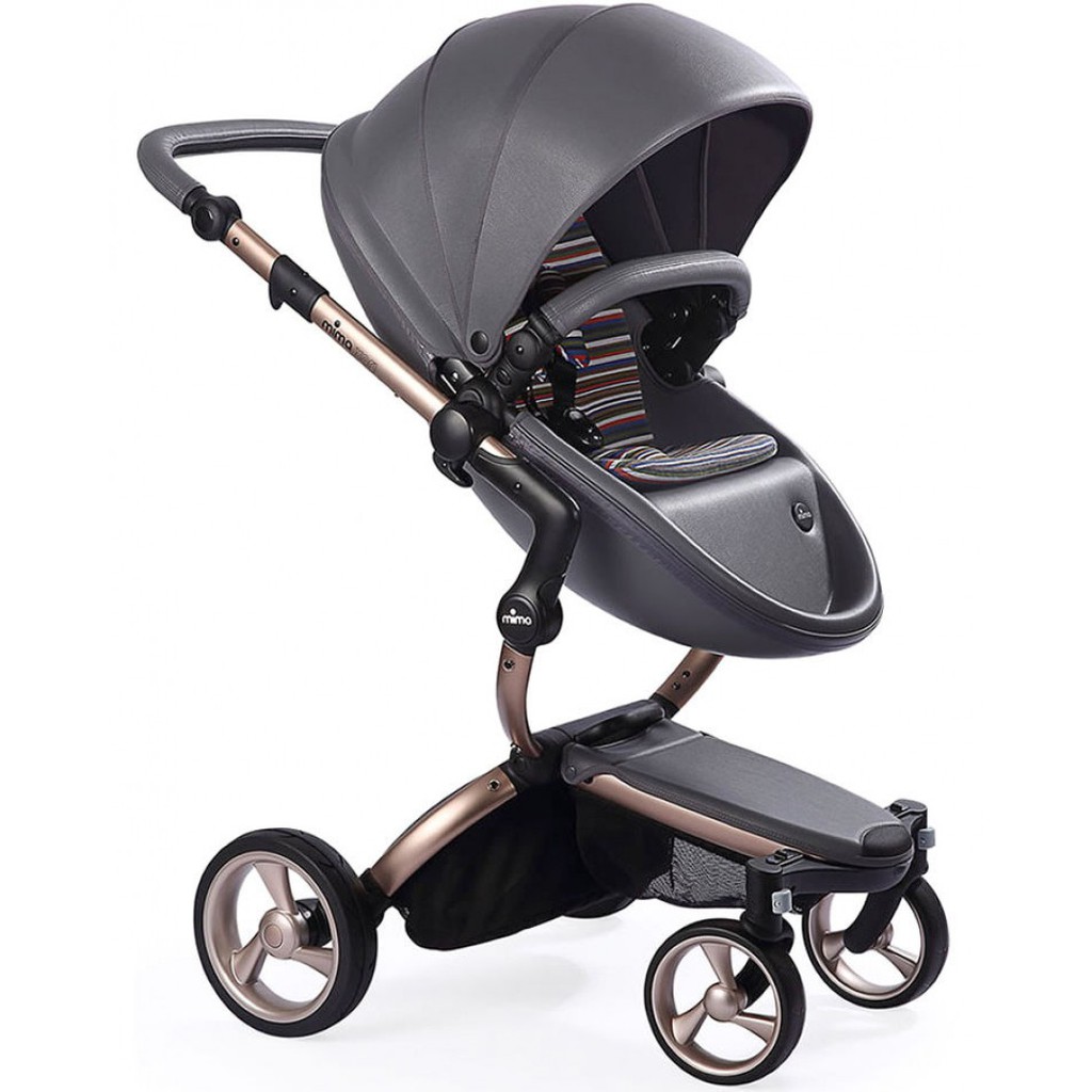 STROLLER MIMA XARI CHASSIS ROSE GOLD + SET COOL GREY + ST.PACK AUTUMN STRIPE | C020100336